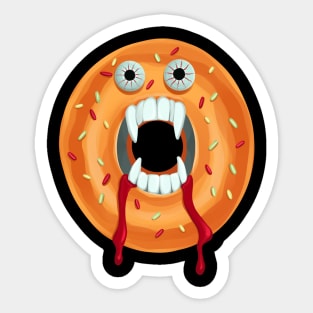 Halloween vampire donut Sticker